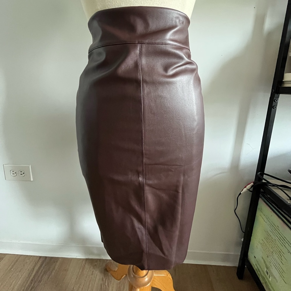 Brown Leather Skirt Size 5